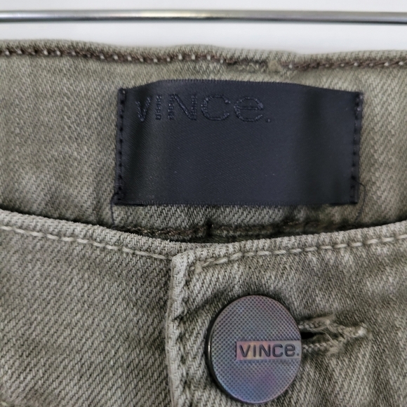 VINCE Relaxed Mason Rolled Skinny Jeans in Destructed Hunter Size 26 - Picture 11 of 13